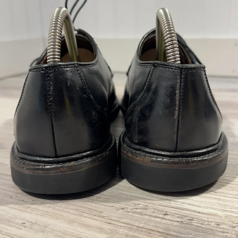 Allen Edmonds Ashton Split Toe Derby Shoes Mens 10D Black w/recycled Rubber Sole